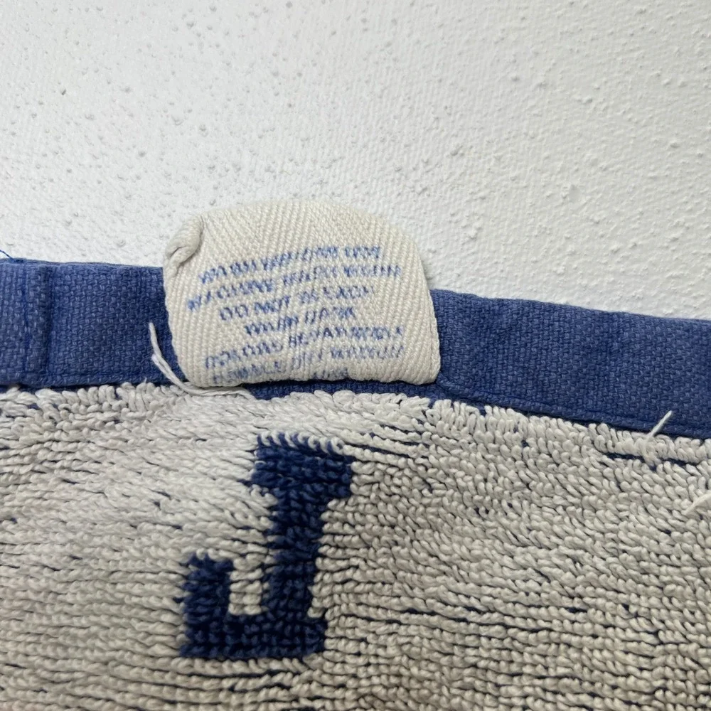 VTG Nautical SIGNAL‎ Semaphore Sailor Bath Towel Beach Summer Stock Signal Blue
